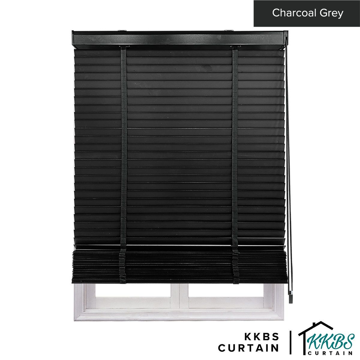 Bidai Kayu Umeko 50mm Dibuat Disesuaikan