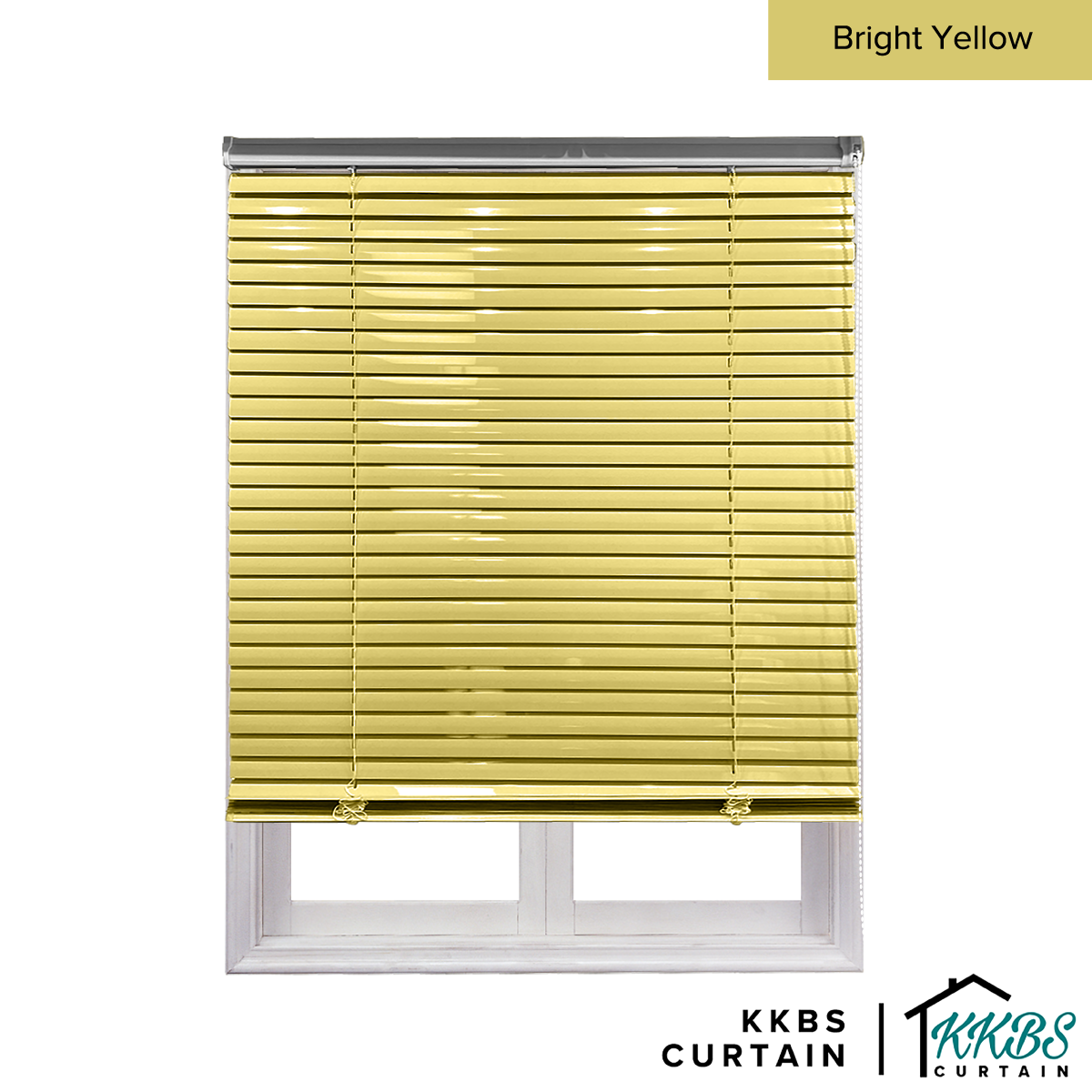 Tirai Venetian Sumiko 25mm Dibuat Disesuaikan