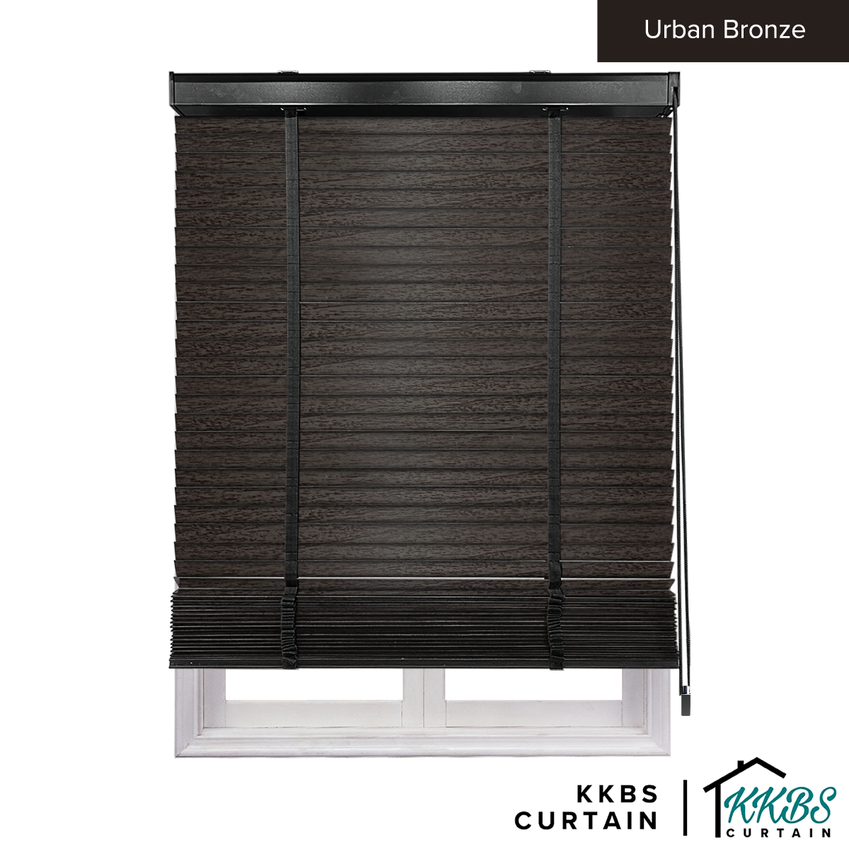 Bidai Kayu Calixto 50mm Dibuat Tersuai