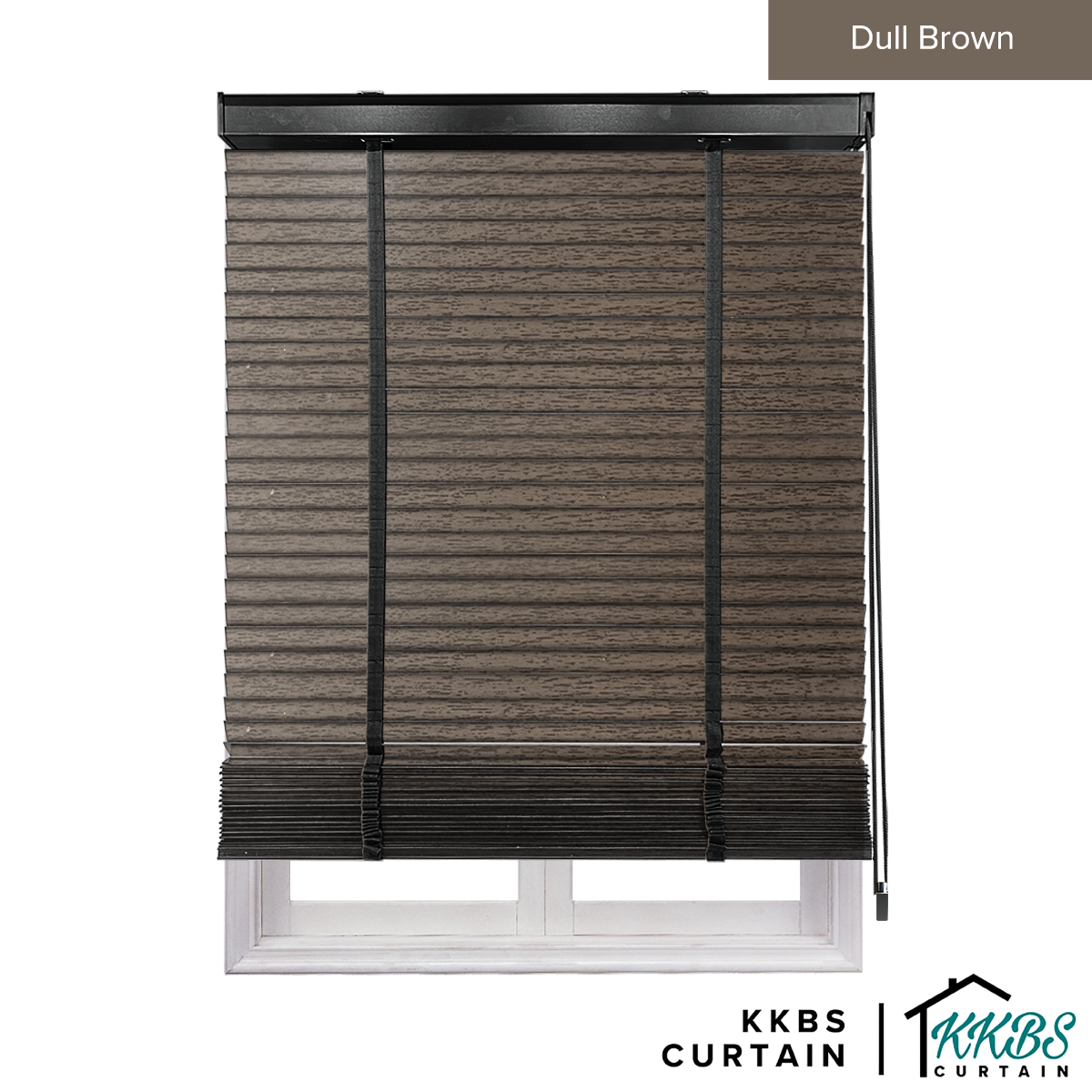 Bidai Kayu Calixto 50mm Dibuat Tersuai