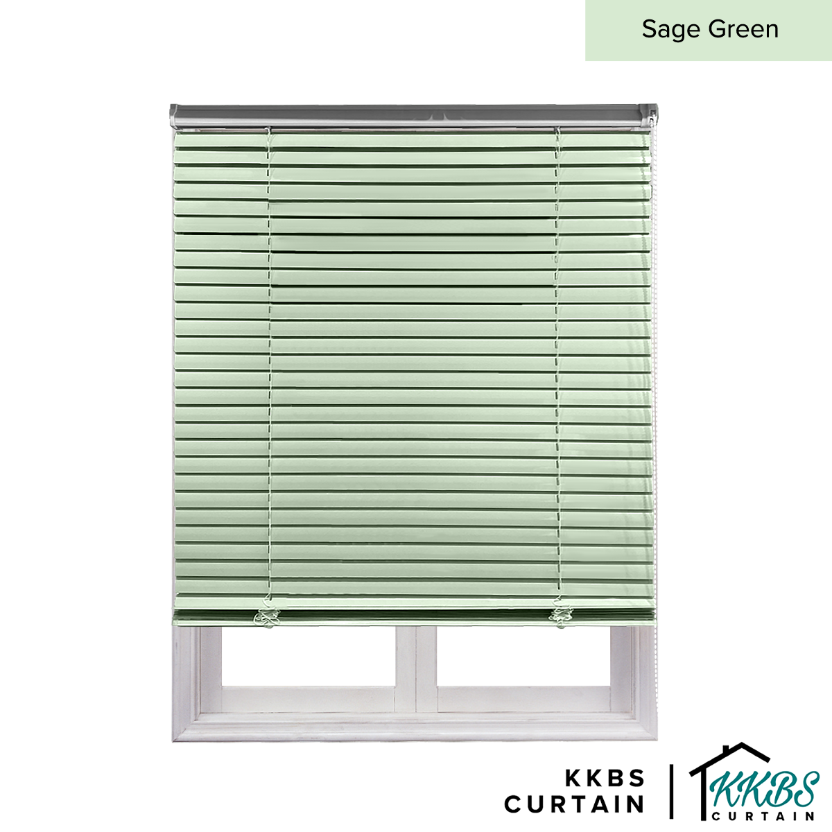 Tirai Venetian Sumiko 25mm Dibuat Disesuaikan