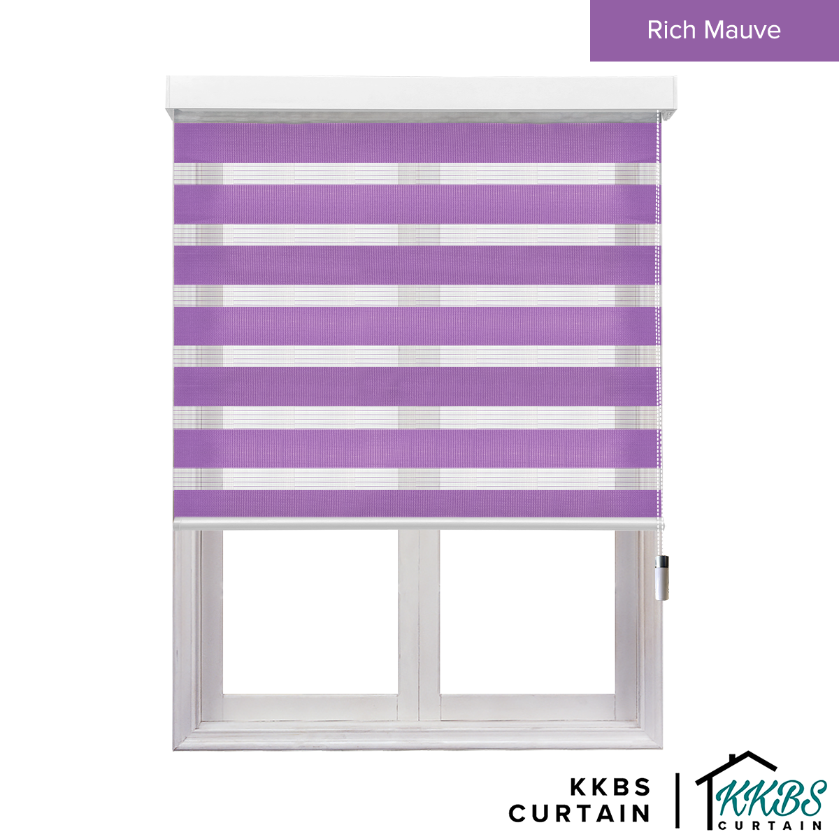 Kimiko Semi Blackout Zebra Blinds Dibuat Tersuai