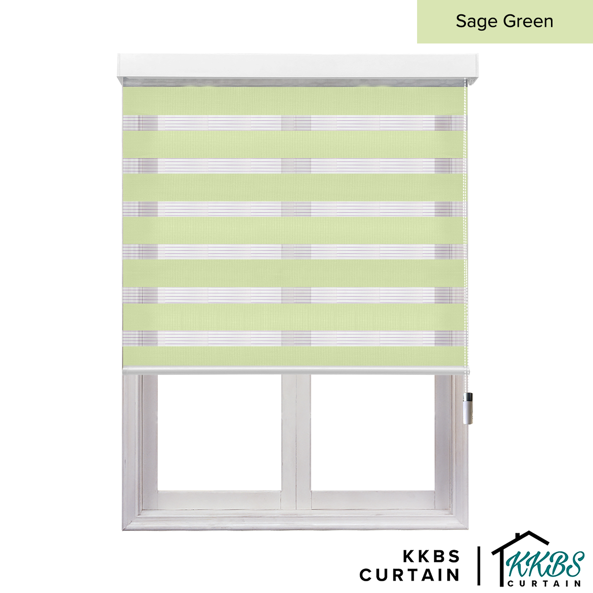 Kimiko Semi Blackout Zebra Blinds Dibuat Tersuai