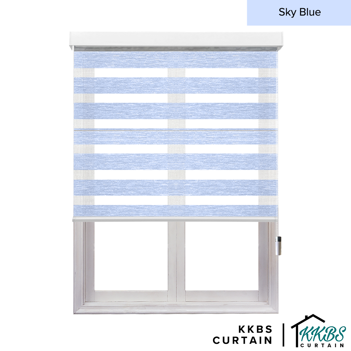 Tirai Zebra Semi Blackout Santiago Dibuat Tersuai