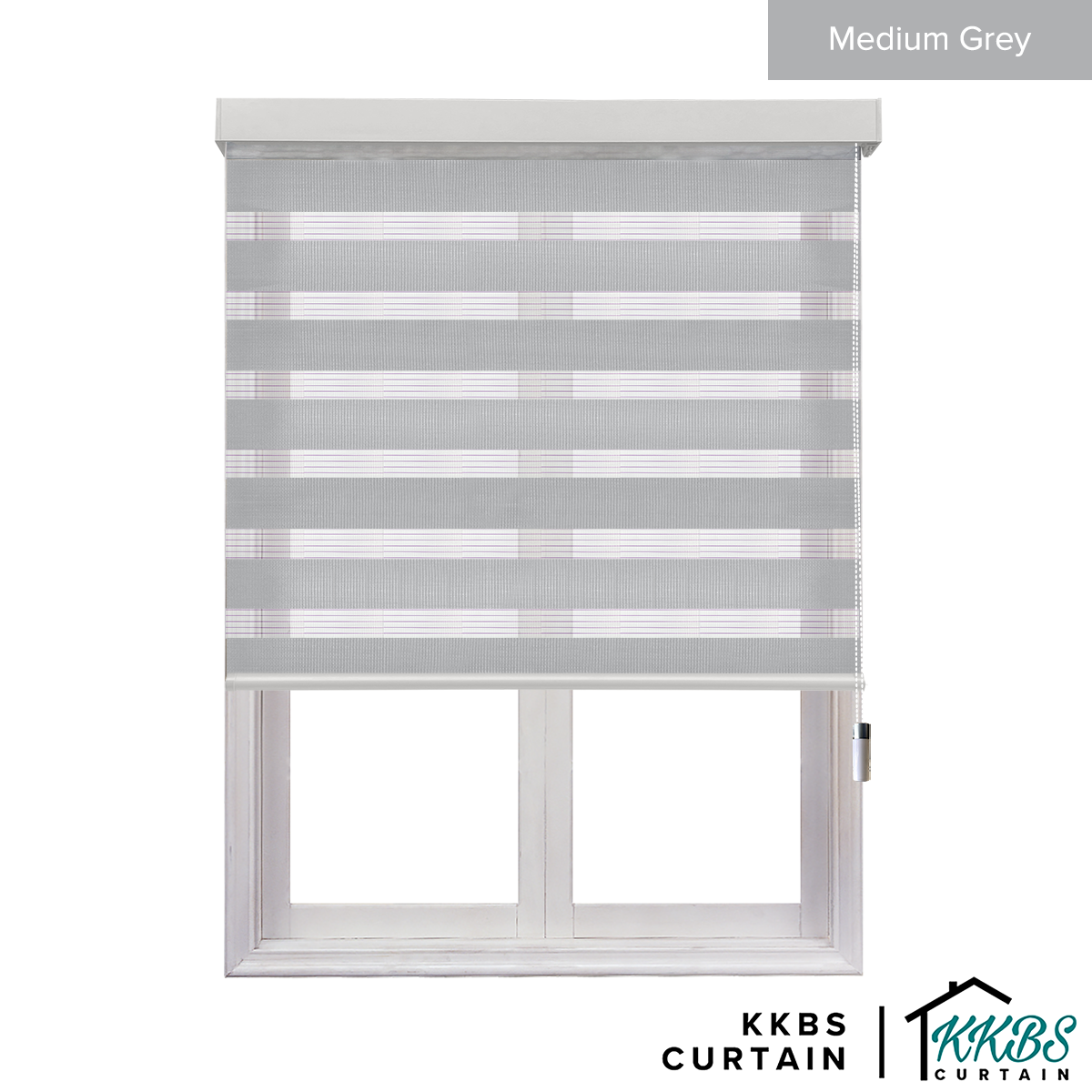 Kimiko Semi Blackout Zebra Blinds Dibuat Tersuai