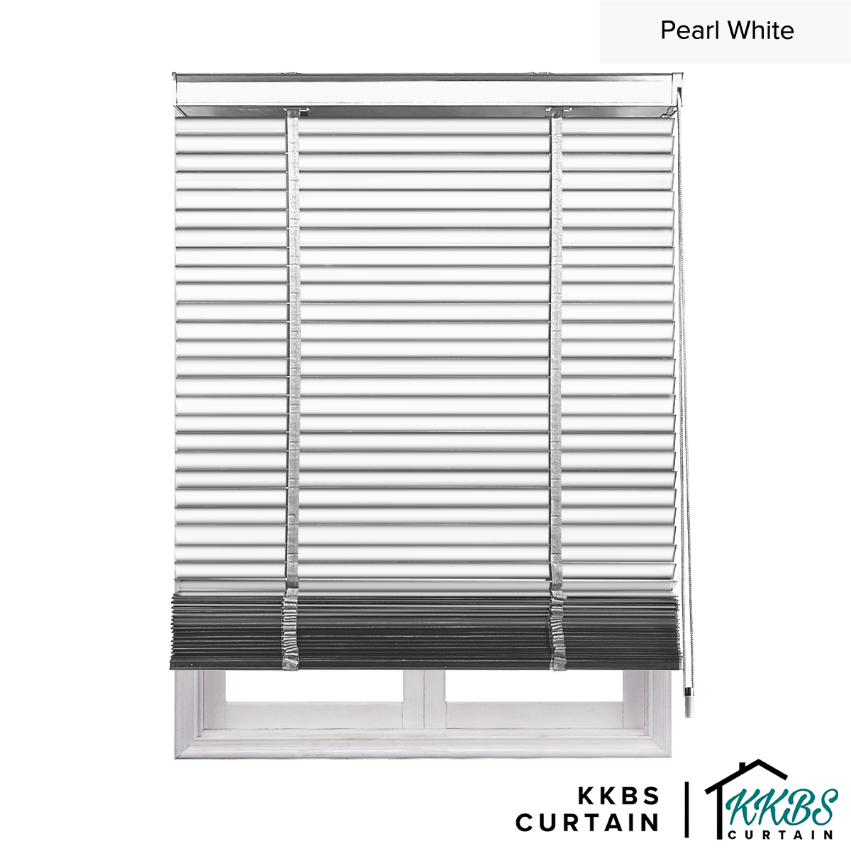 Bidai Kayu Umeko 50mm Dibuat Disesuaikan