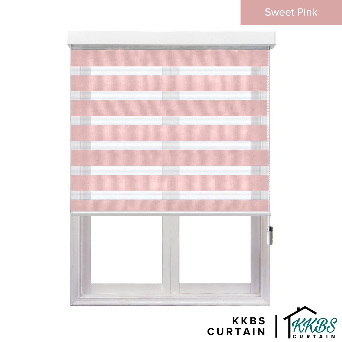 Kimiko Semi Blackout Zebra Blinds Dibuat Tersuai