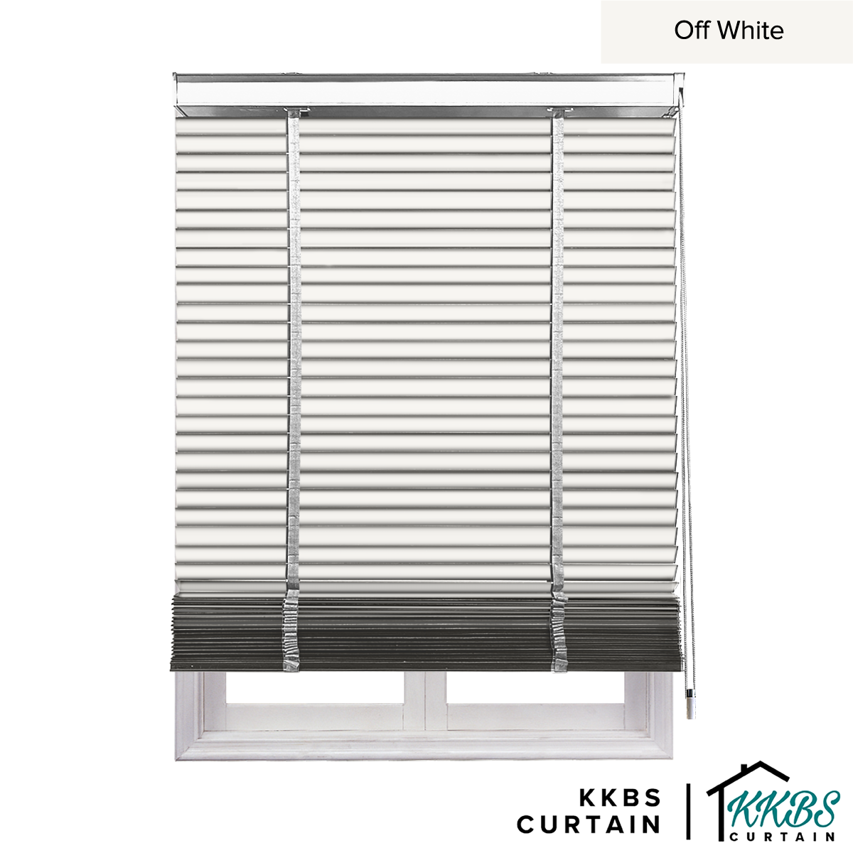 Bidai Kayu Umeko 50mm Dibuat Disesuaikan