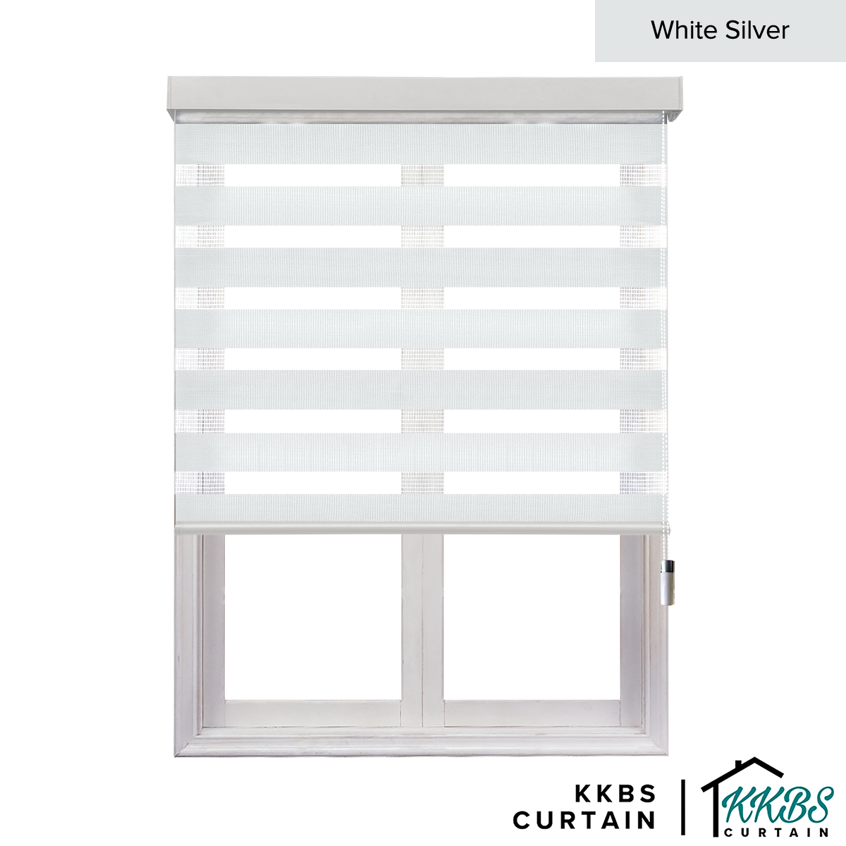 Kimiko Semi Blackout Zebra Blinds Dibuat Tersuai