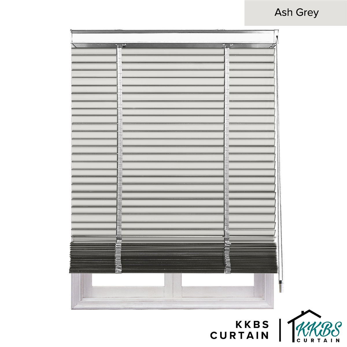 Bidai Kayu Umeko 50mm Dibuat Disesuaikan