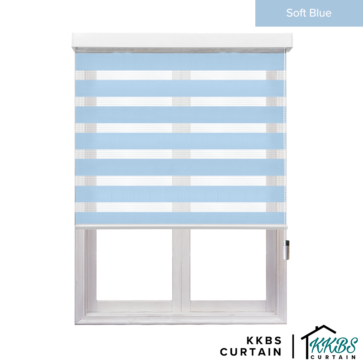 Kimiko Semi Blackout Zebra Blinds Dibuat Tersuai