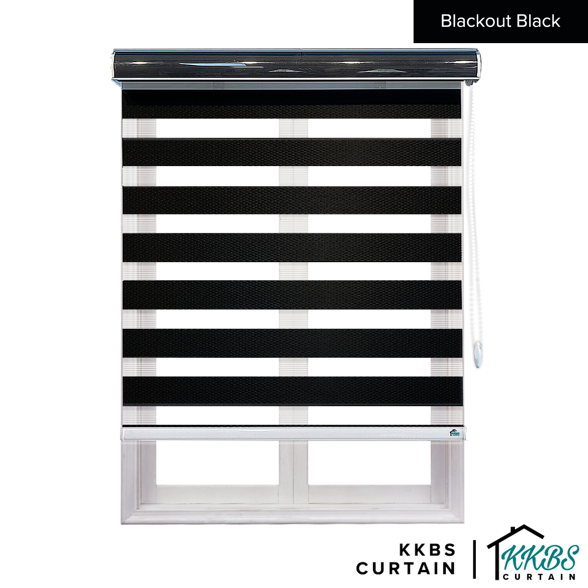Santino 100% Blackout Zebra Blinds Dibuat Tersuai