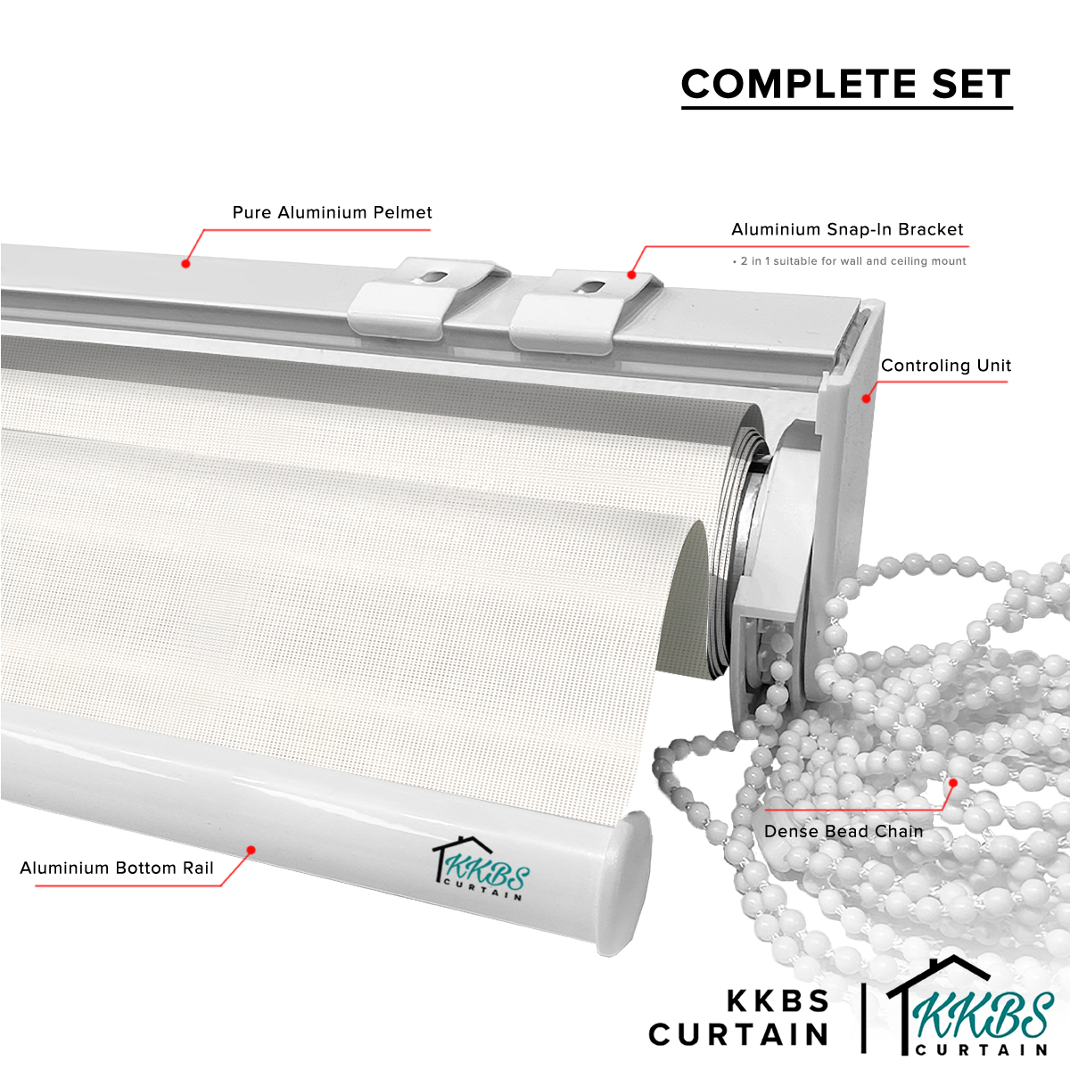 Tirai Gelek Pelindung Matahari Niroyo Dibuat Tersuai