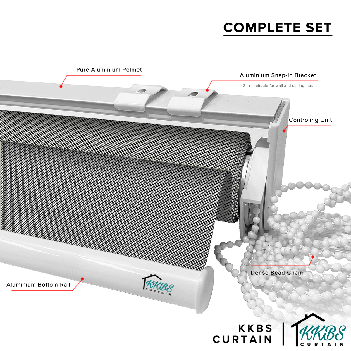 Tirai Penggelek Pelindung Matahari Theroto Dibuat Tersuai