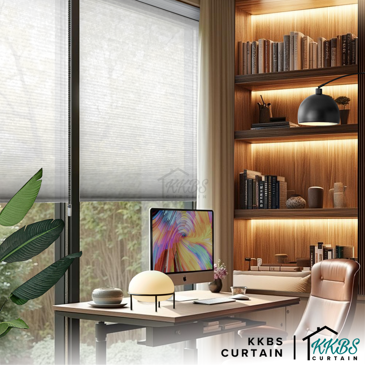 Noriko 38mm Separa Blackout Honeycomb Blinds Custom Made