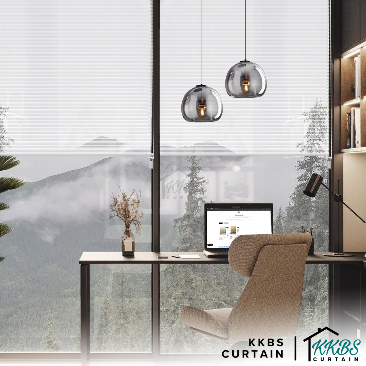 Tirai Sarang Lebah Tipis Kotaro 38mm Dibuat Tersuai