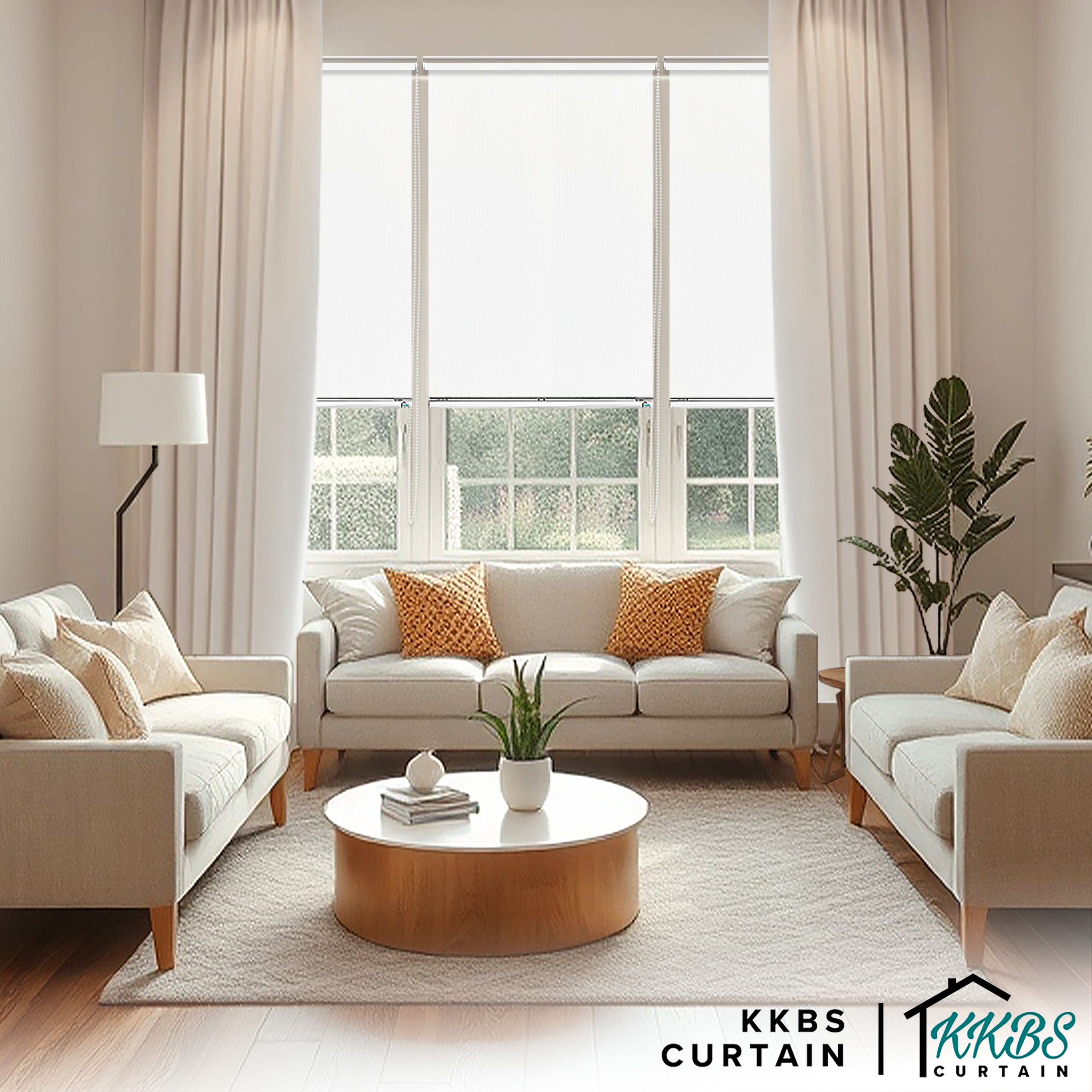 Lorenzo 100% Blackout Roller Blinds Dibuat Tersuai