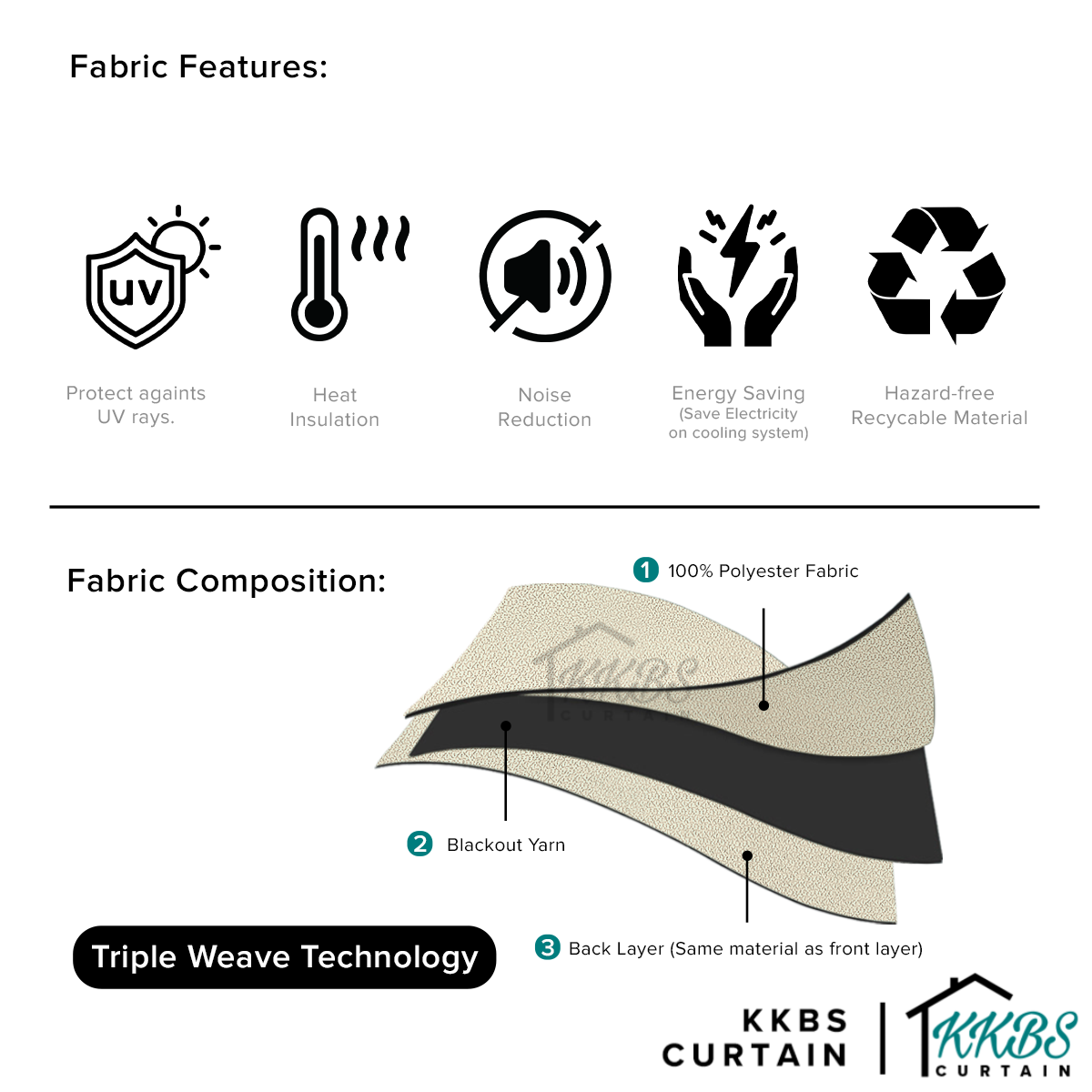 Morina 85-95% Blackout Curtain Ready Made Standard Width