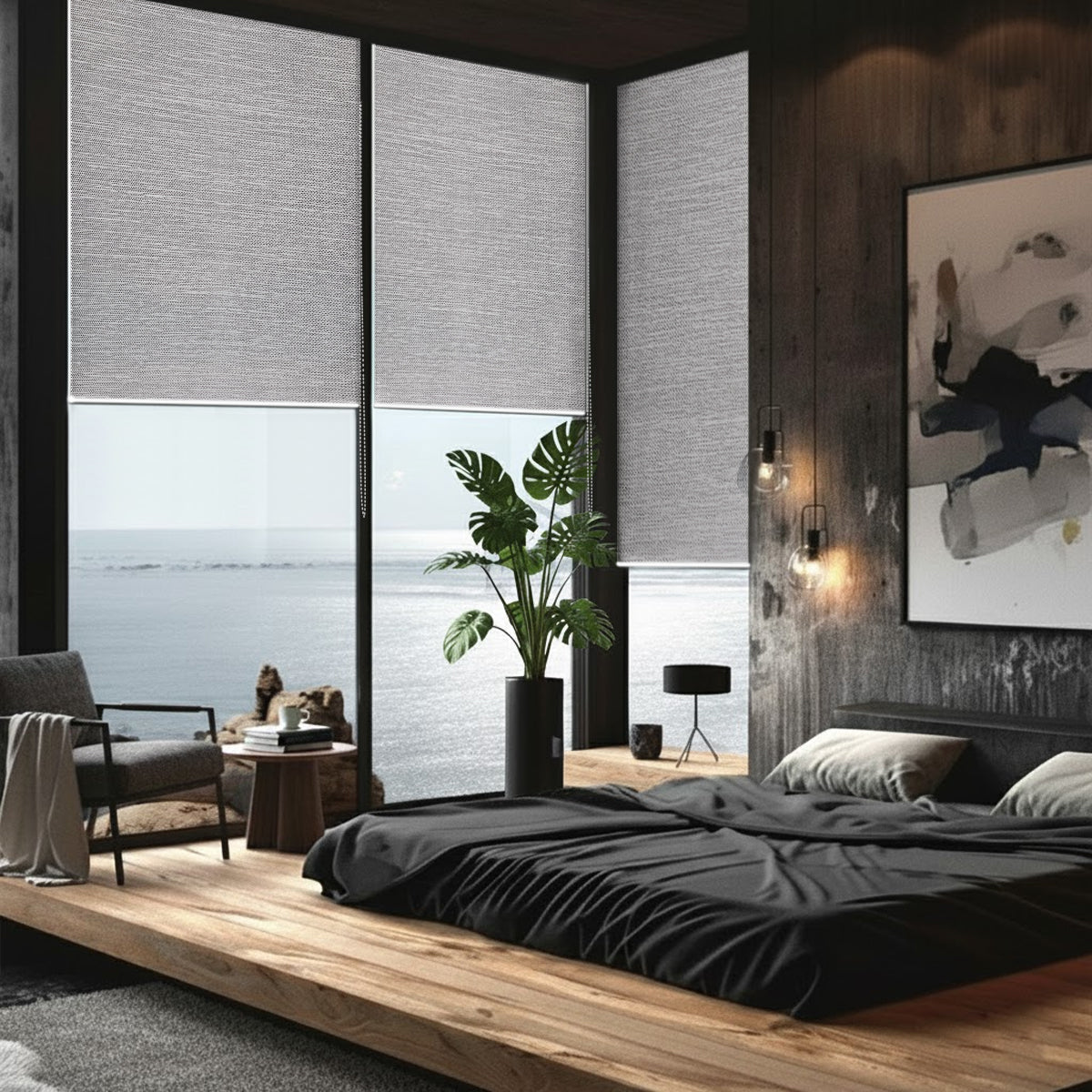 Pierino 100% Blackout Roller Blinds Custom Made