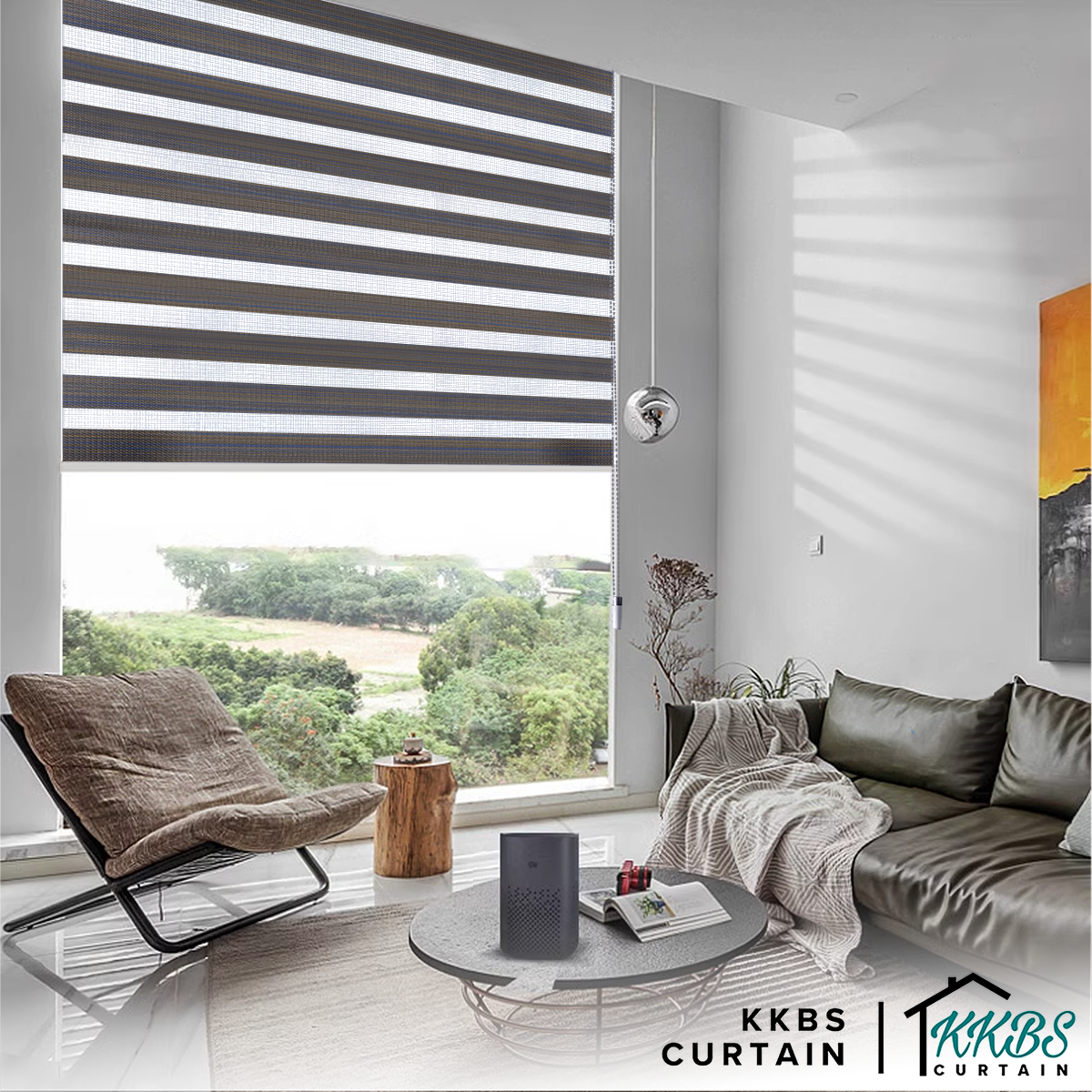 Felicio Semi Blackout Zebra Blinds Dibuat Tersuai