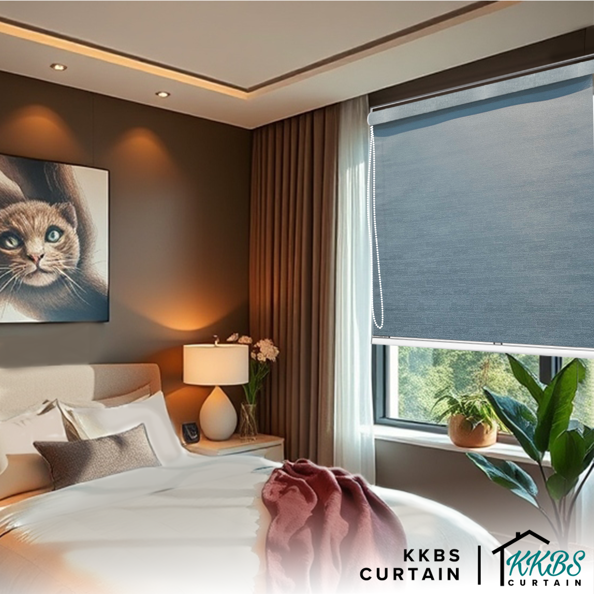 Callisto 100% Tirai Roller Blackout Dibuat Tersuai