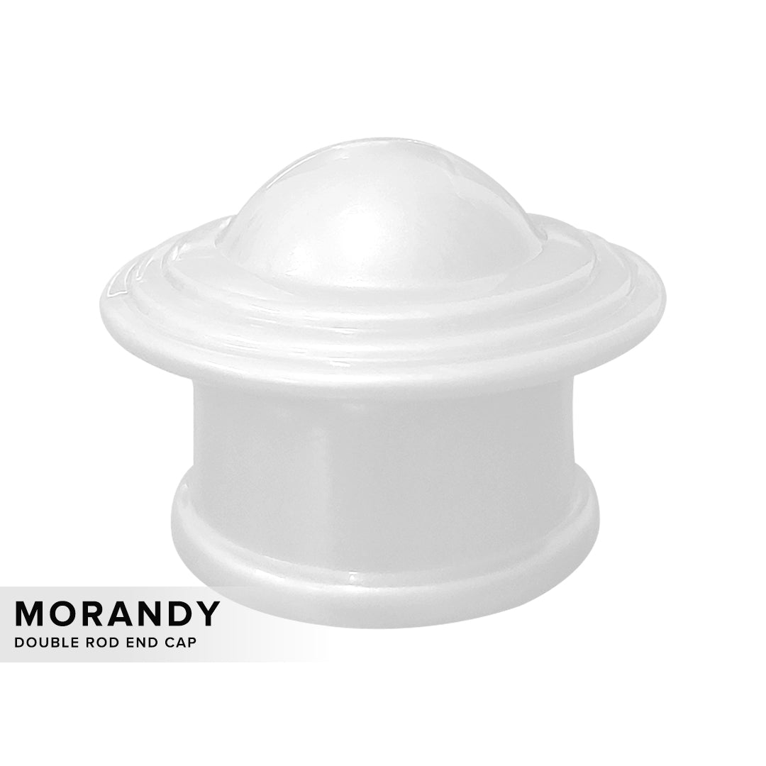 Morandy Penutup Batang Langsir Putih Mutiara