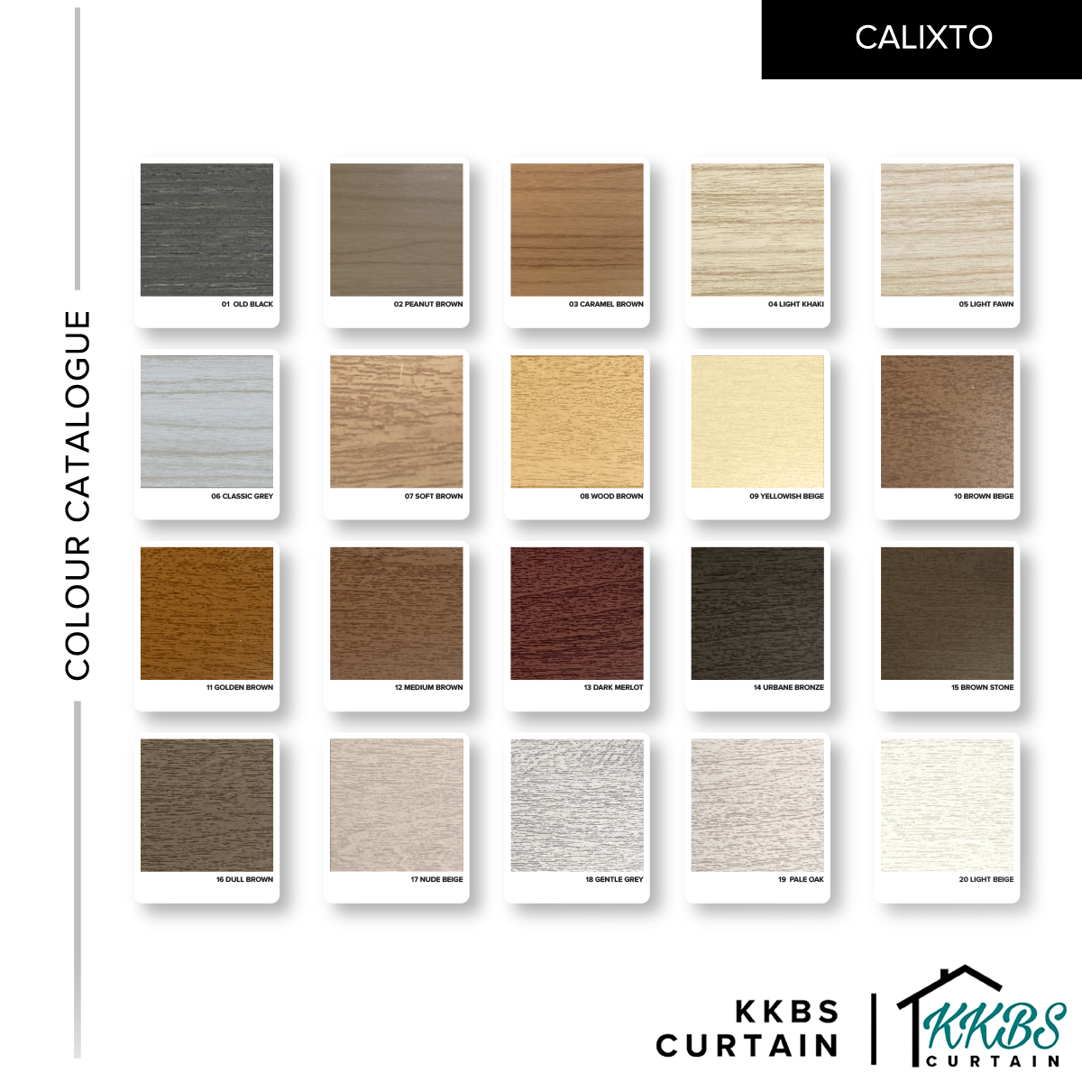 Bidai Kayu Calixto 50mm Dibuat Tersuai