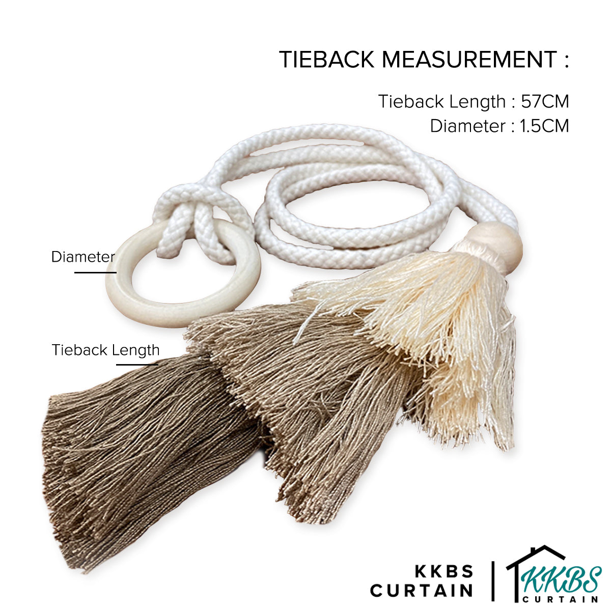 Muphie Tassel Tieback Tieback