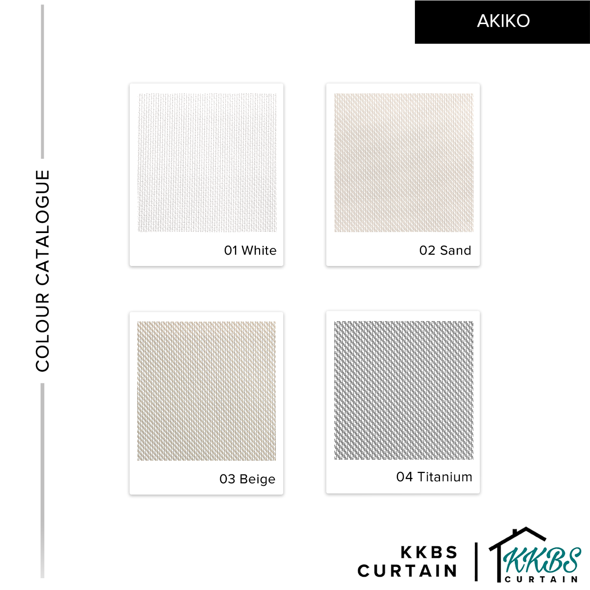 Tirai Roller Pelindung Matahari Akiko Dibuat Tersuai