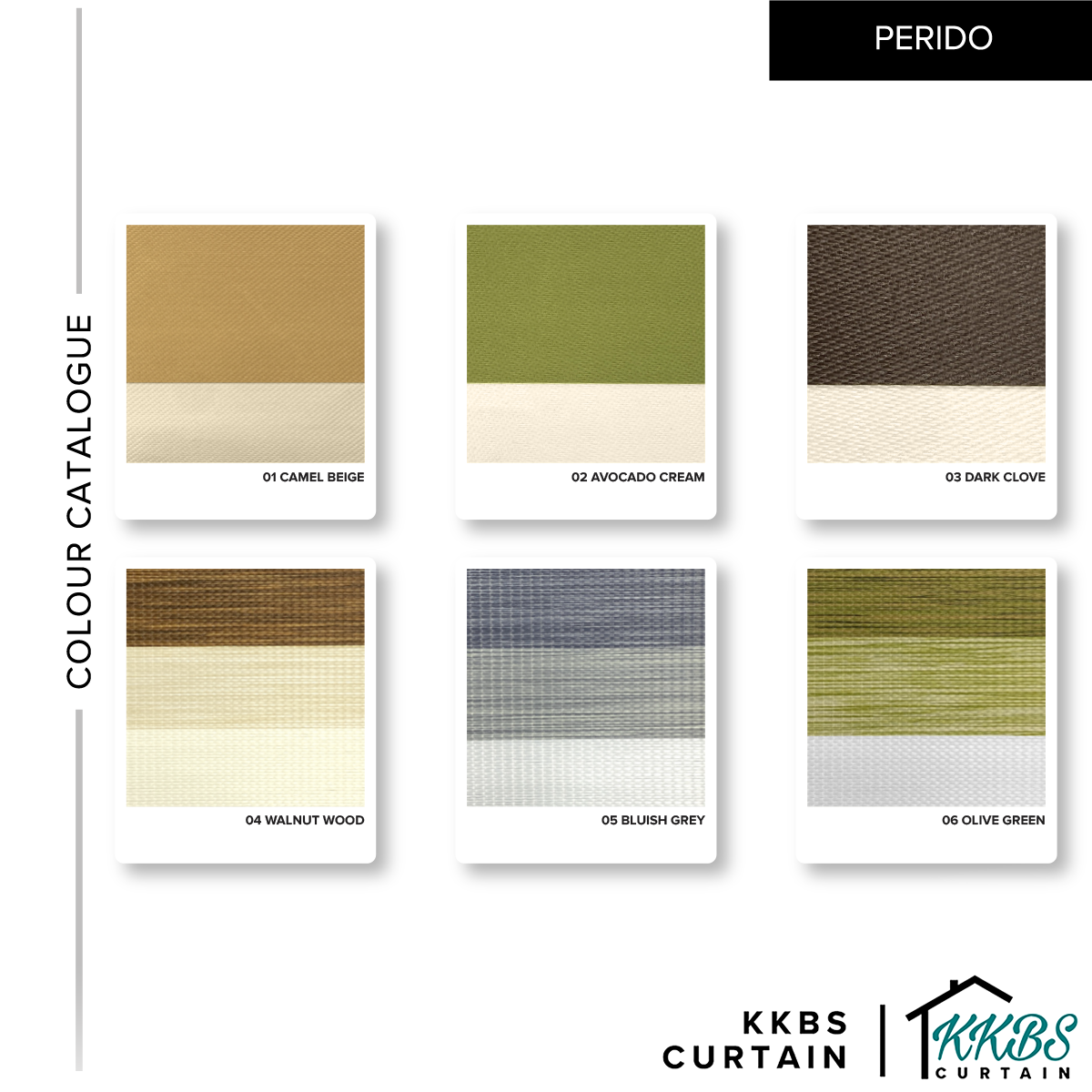 Perido Semi Blackout Zebra Blinds Custom Made