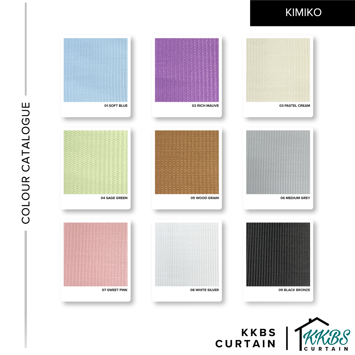 Kimiko Semi Blackout Zebra Blinds Dibuat Tersuai