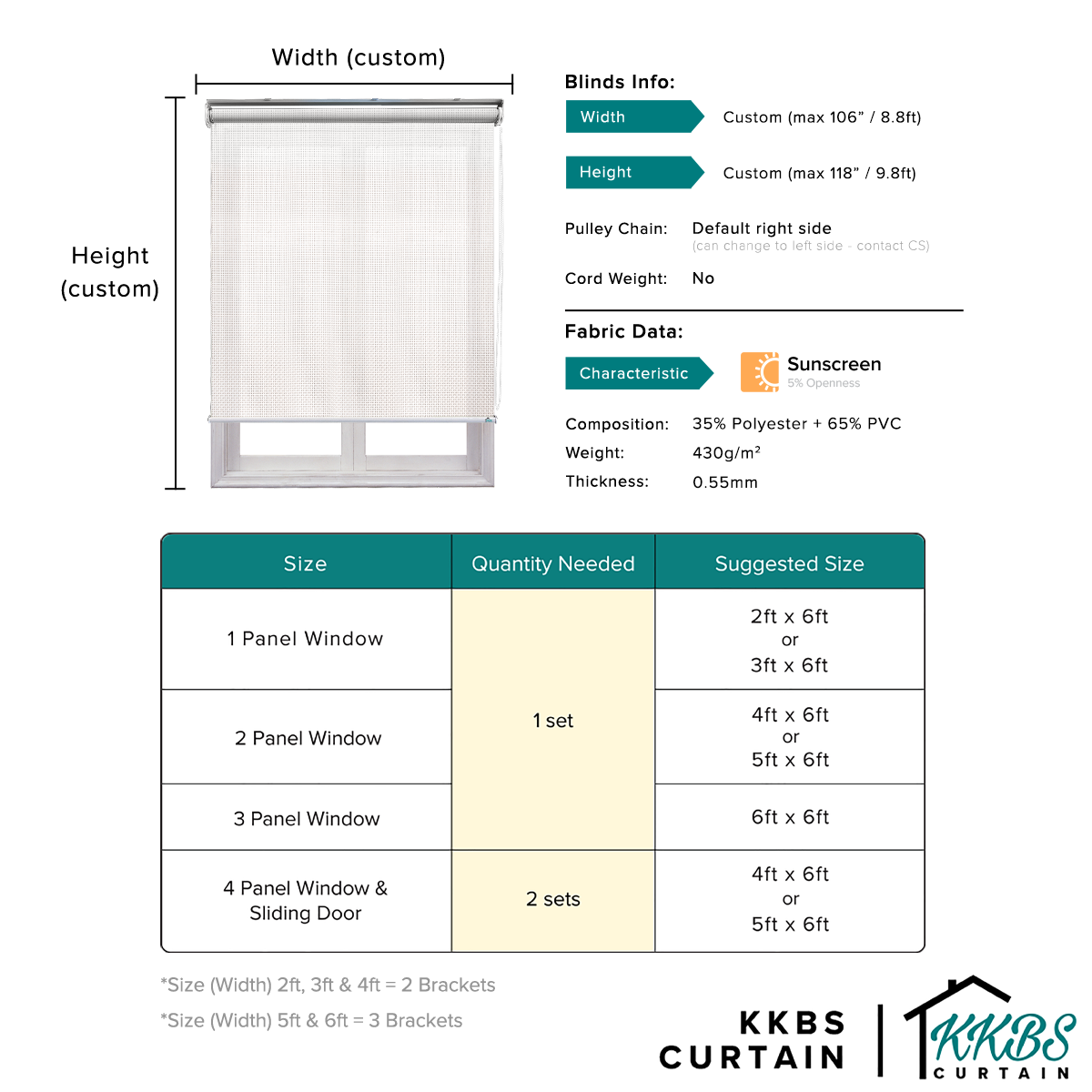Tirai Gelek Pelindung Matahari Hedoso Dibuat Tersuai