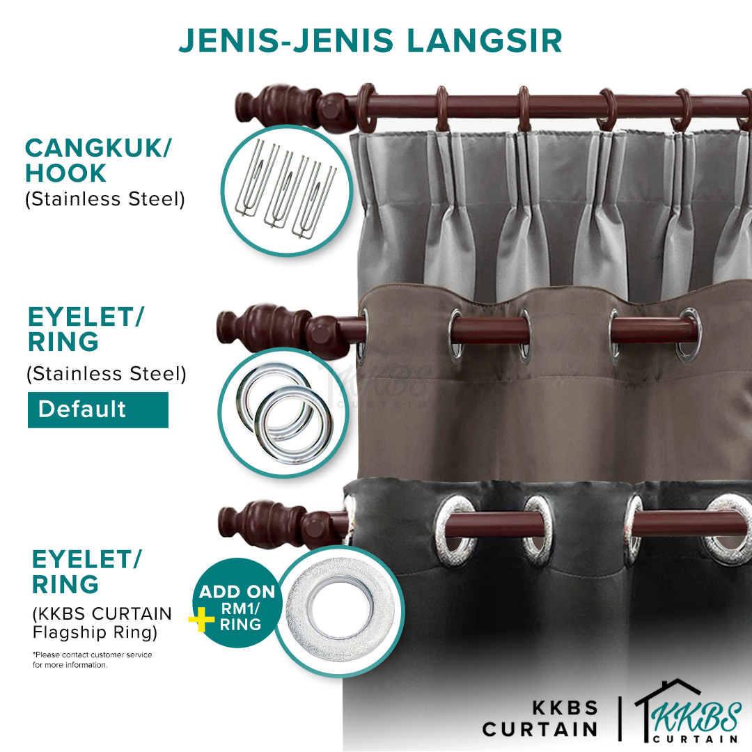 Lareefa Langsir Blackout Siap Jahit Page 1