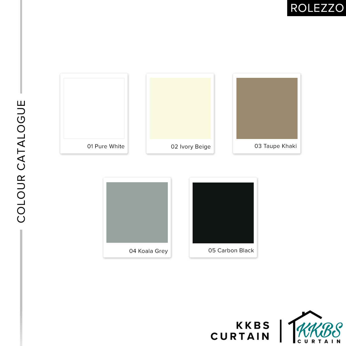 Rolezzo 25mm Venetian Blinds PVC Sedia Dibuat Set Lengkap