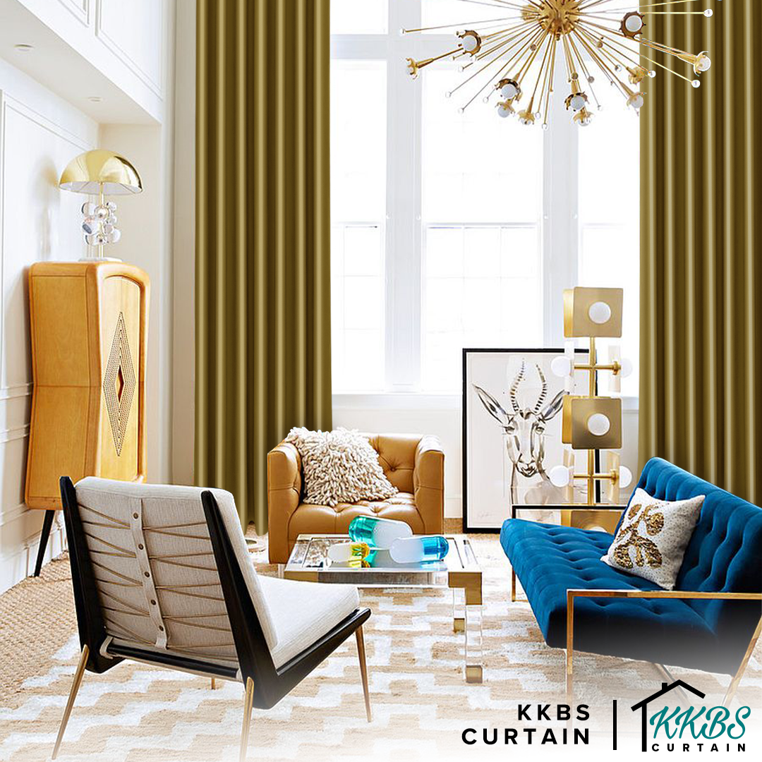 Crystella Langsir Semi Blackout Siap Jahit