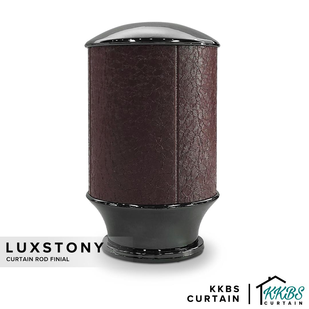 Luxstony 窗帘杆顶端 / 端盖摩卡