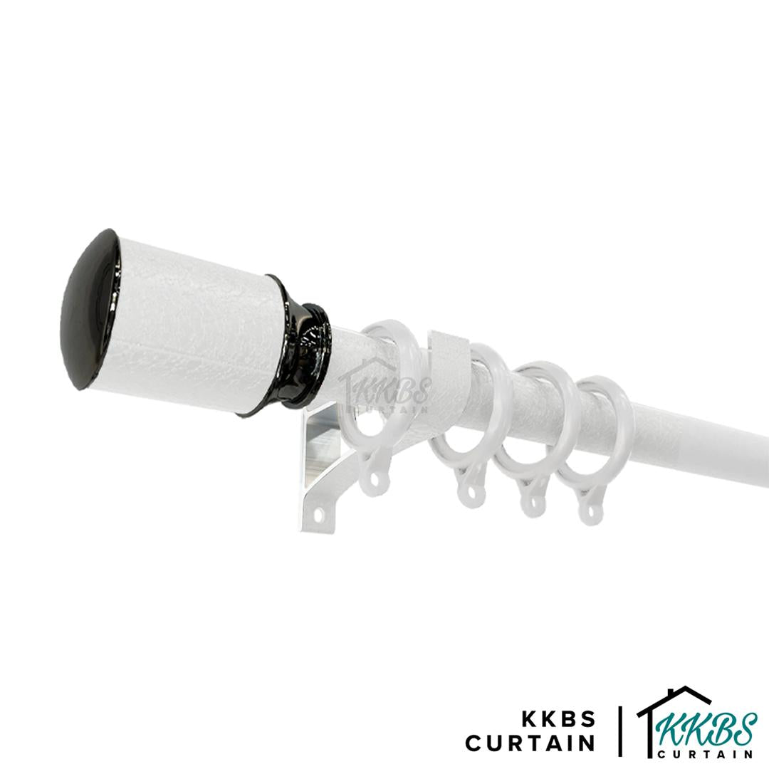 Luxstony Curtain Rod Ring Porcelain White