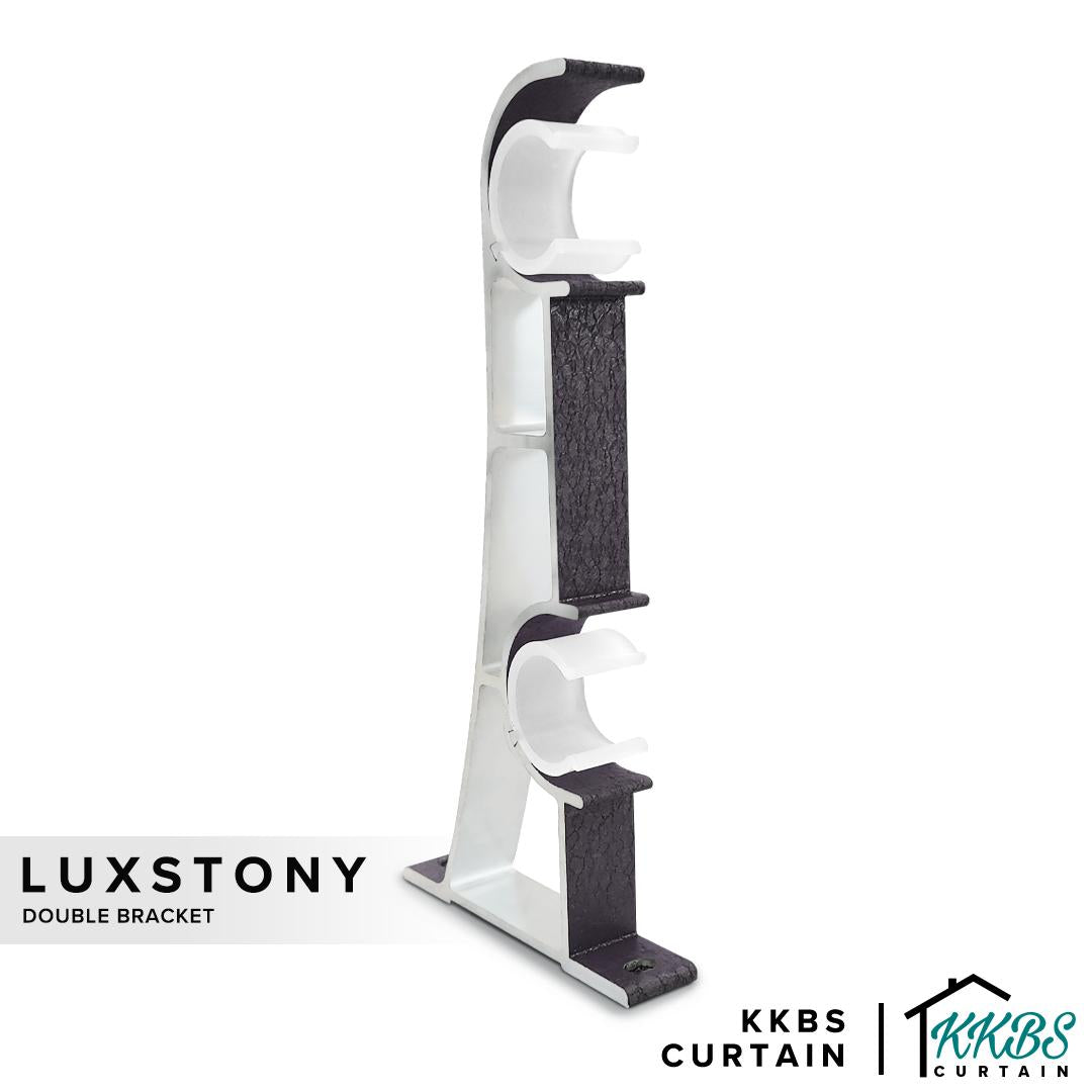 Luxstony 窗帘杆双支架 深空灰色