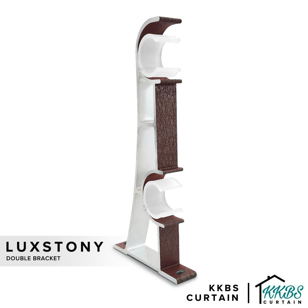 Luxstony 窗帘杆双支架摩卡
