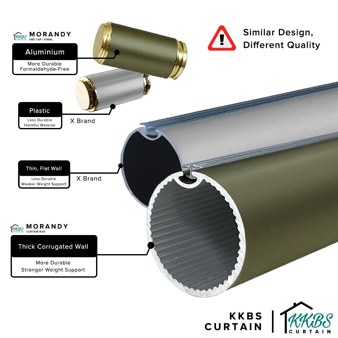 Morandy 窗帘杆双杆全套