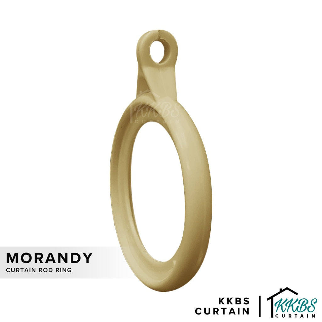 Morandy 窗帘杆环 哑光浅金色