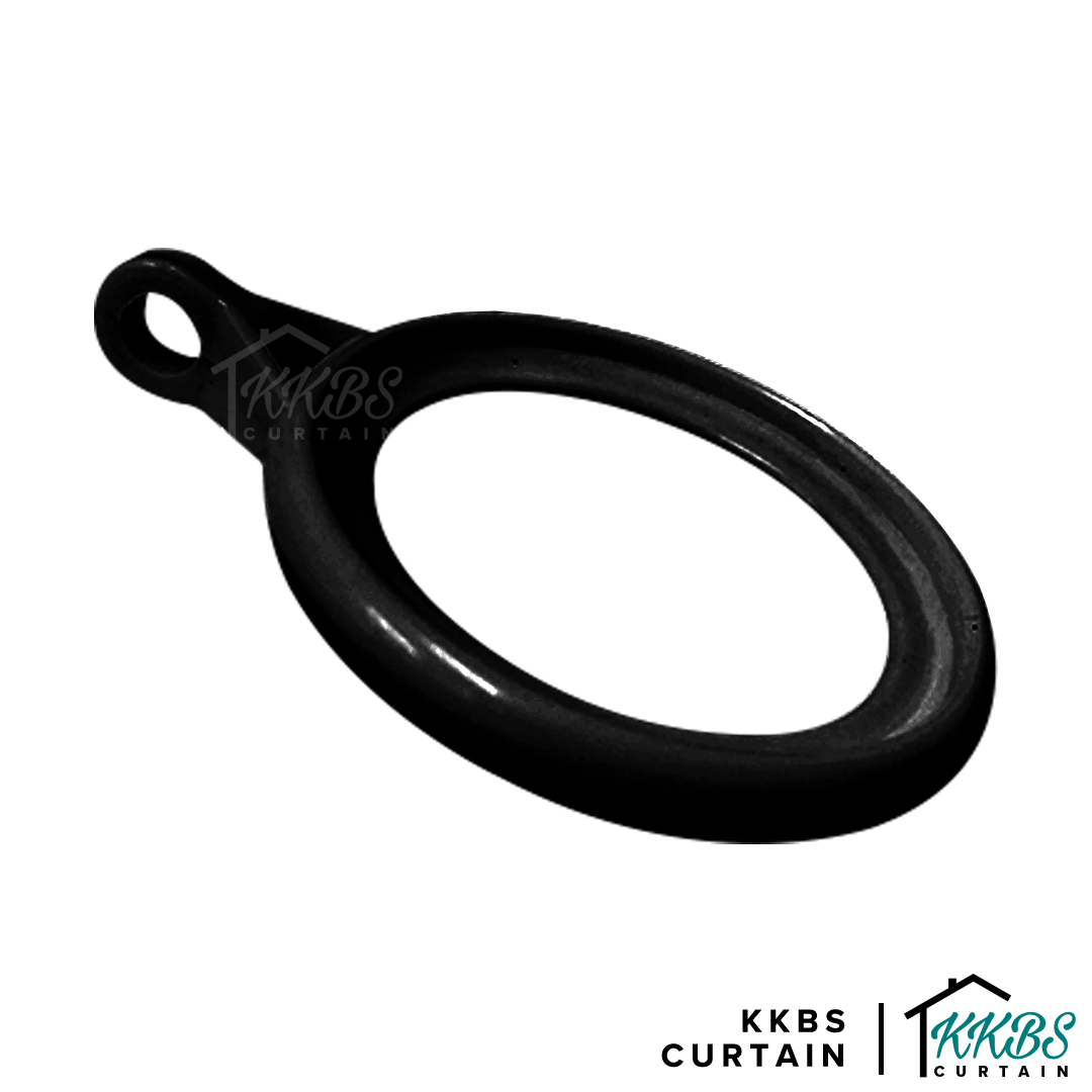 Morandy Cincin Batang Langsir Hitam Obsidian