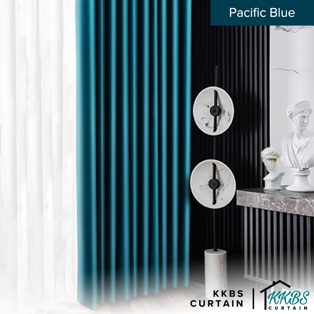 Crystella Langsir Semi Blackout Siap Jahit