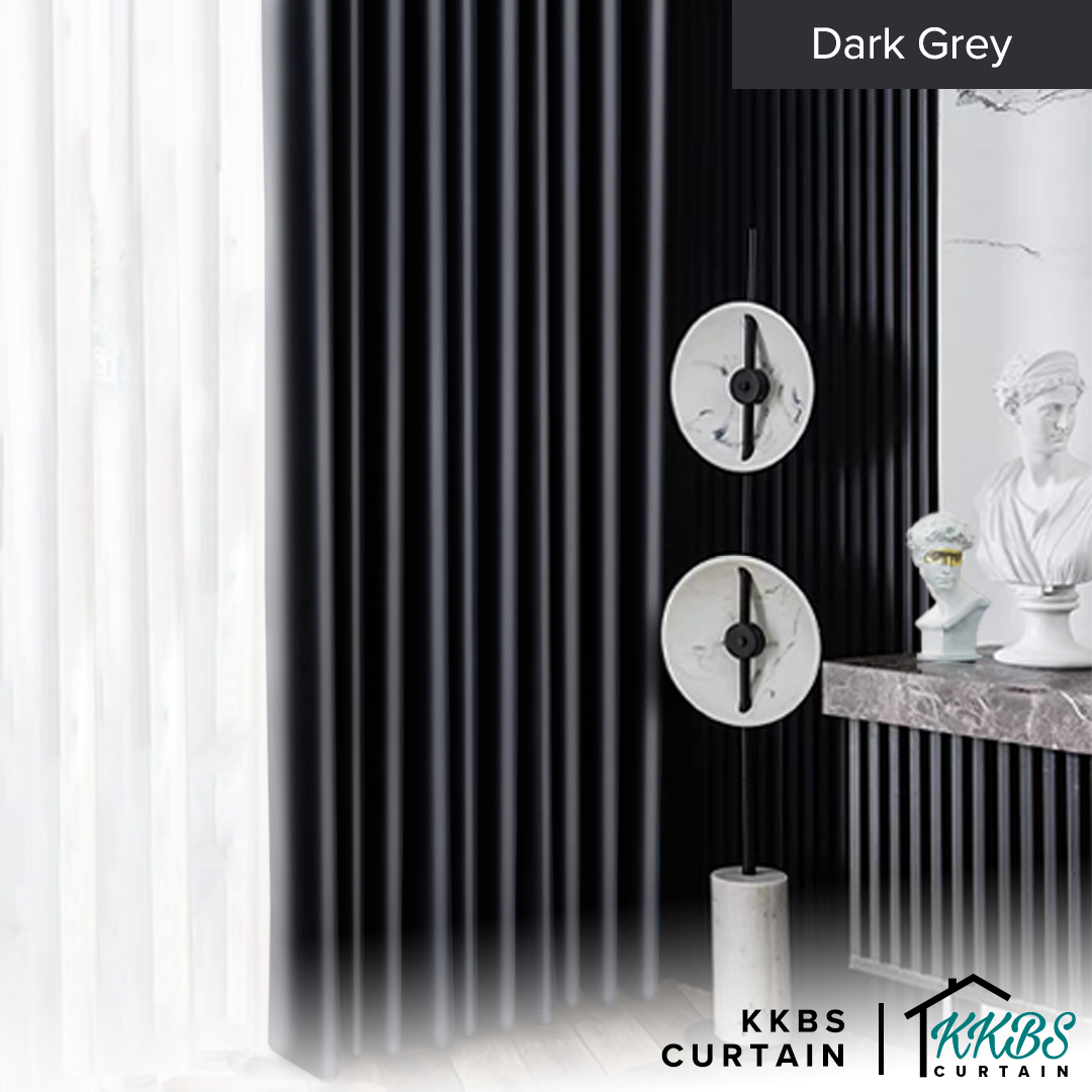 Crystella Langsir Semi Blackout Siap Jahit