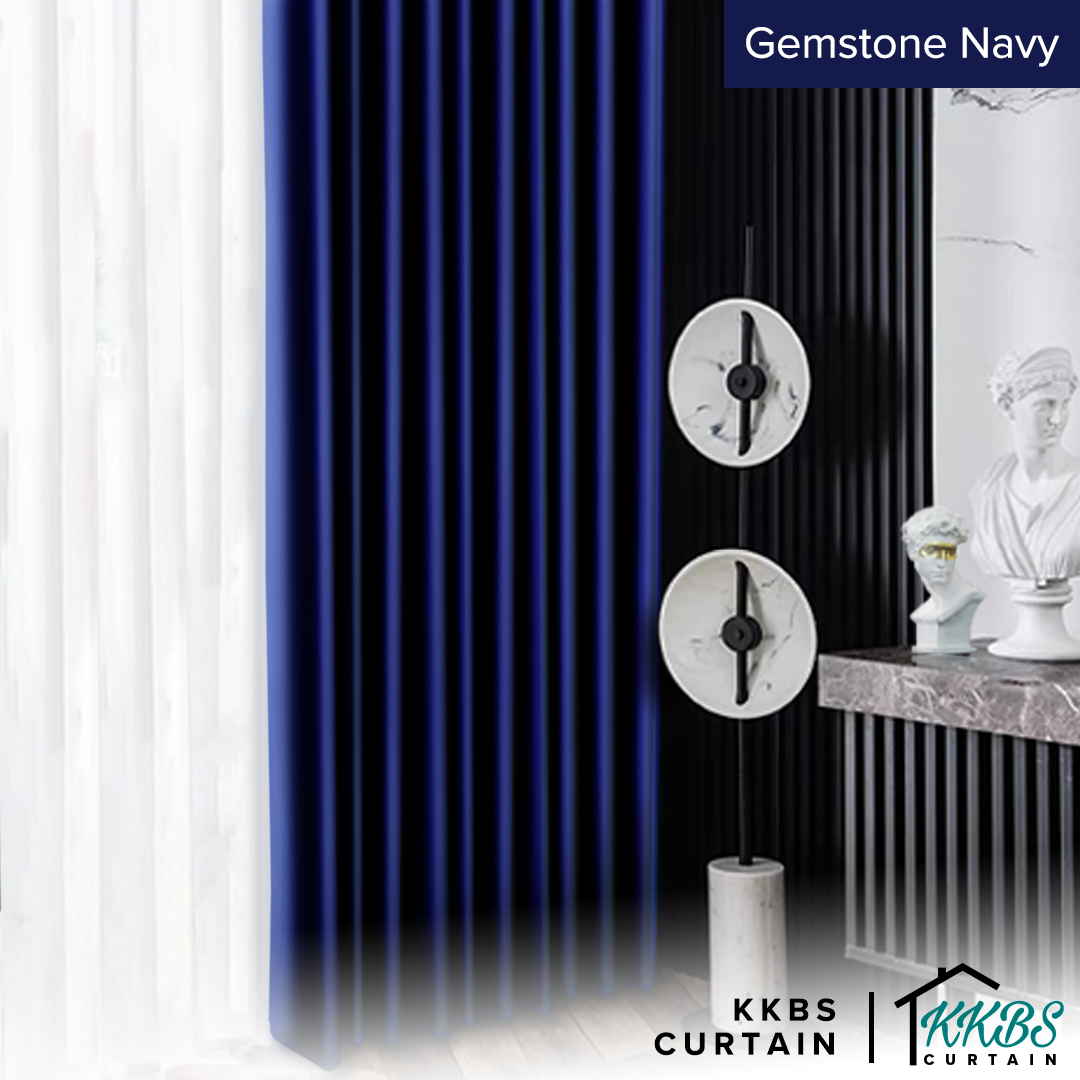 Crystella Langsir Semi Blackout Siap Jahit