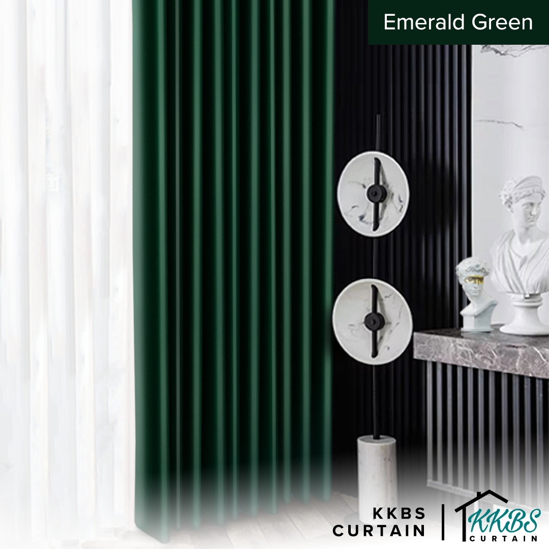 Crystella Langsir Semi Blackout Siap Jahit