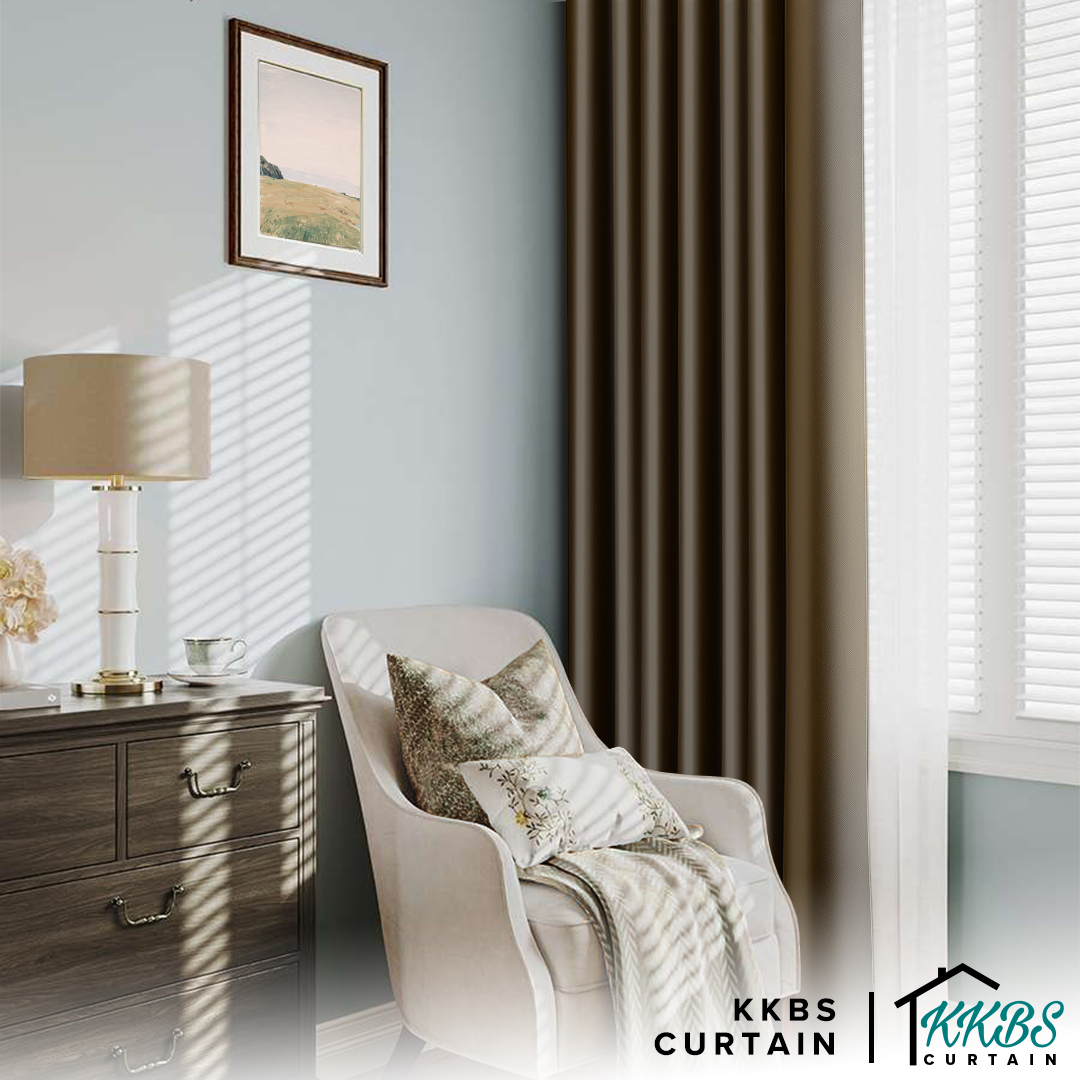 Crystella Langsir Semi Blackout Siap Jahit