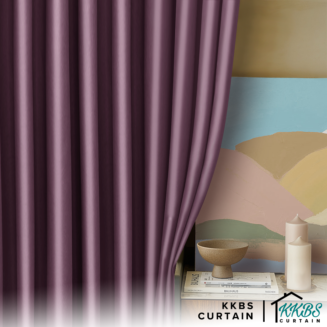 Crystella Langsir Semi Blackout Siap Jahit