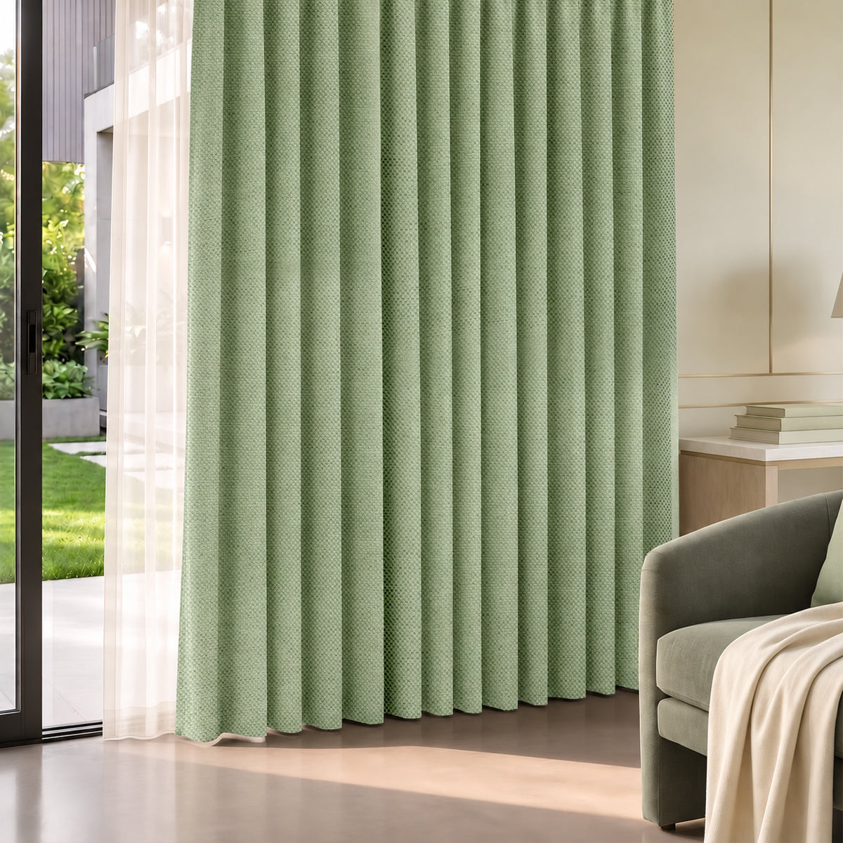 Mirelli 95-99% Blackout Ready Made Curtain - Standard Width