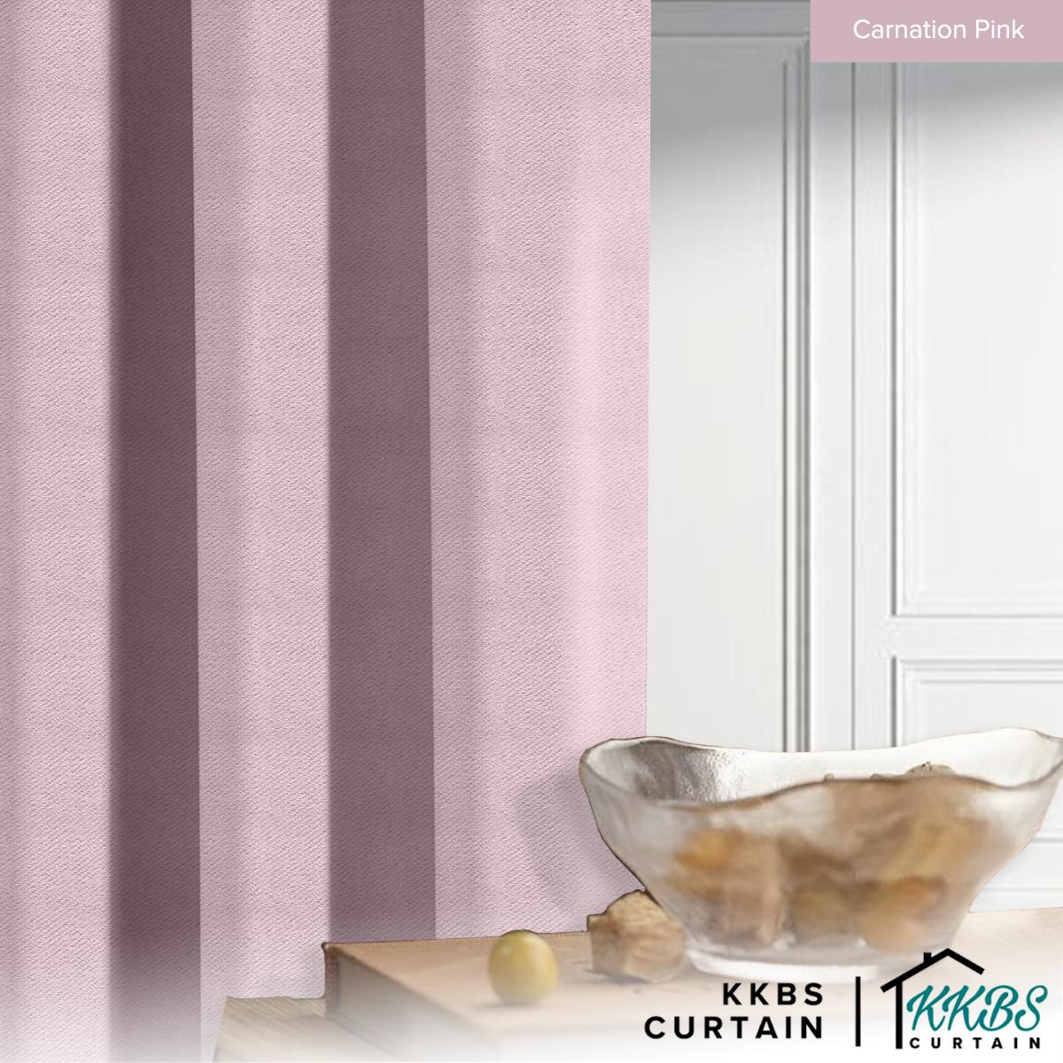 Melina 90-98% Blackout Curtain Sedia Ada Cangkuk &amp; Eyelet - Lebar Tambahan